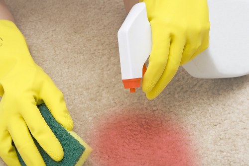 Professional carpet cleaning in a Queensbury home living room