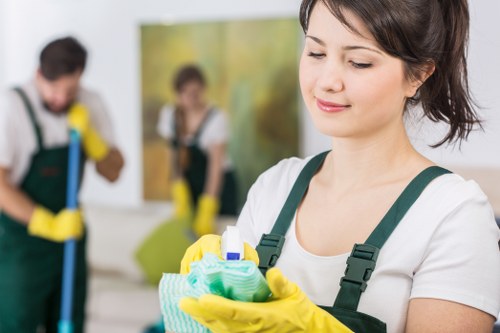 Equipment and cleaning supplies checked as part of a carpet cleaning safety routine