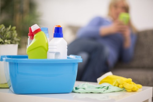 Queensbury carpet cleaning service working on a high-traffic floor